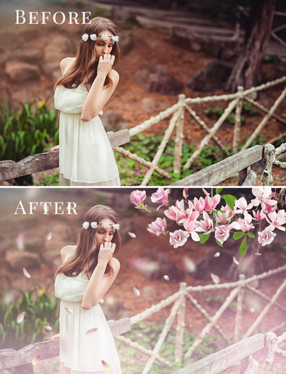 Spring Overlay Bundle: Bunnies, Magnolia, Butterflies, Lilacs, trees + more!