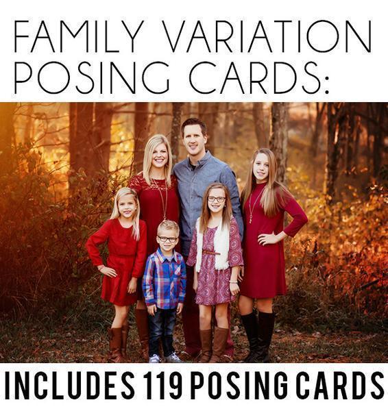 959 Family/Children Posing Card Bundle